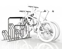 Compact Flat Pack 4 Bike Rack - Galvanised