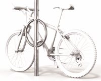 Post Mounted 1 Bike Rail - Type 1